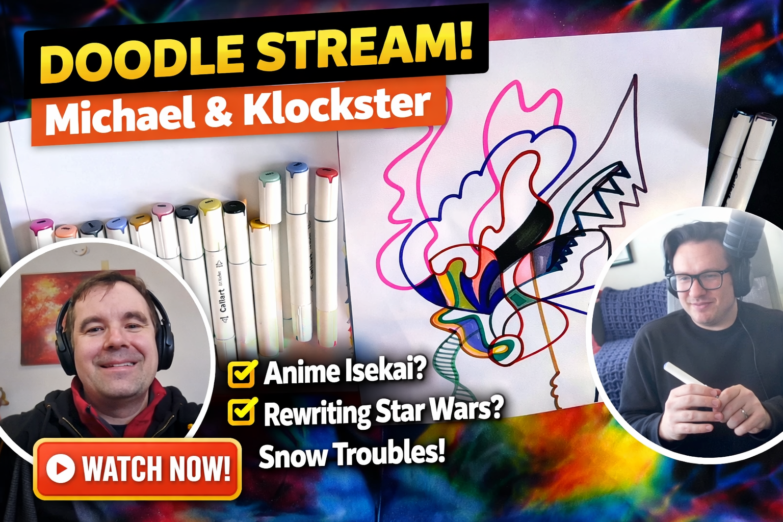 Doodle Stream with Klockster