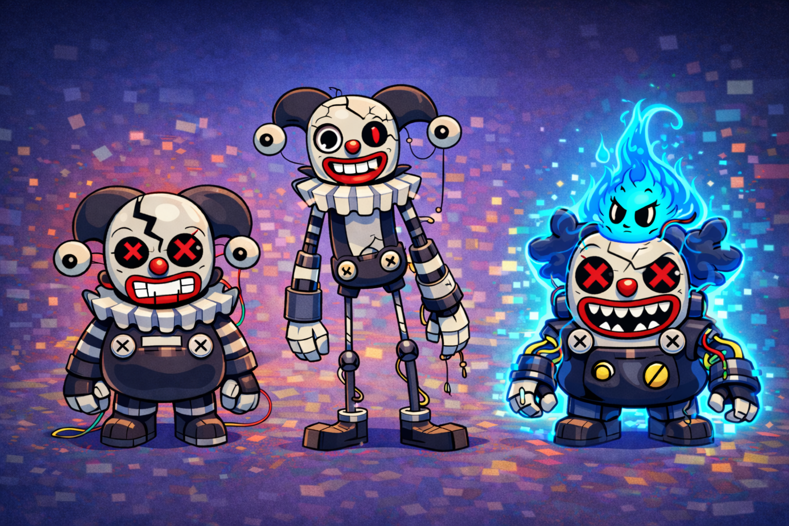 The Bad Actors robot clown minions